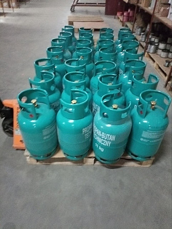 Газовий балон побутовий на 11кг газу (27 л водяного об'єму) на різьбу 21,8 польського виробника GZWM Стрий - фото 6