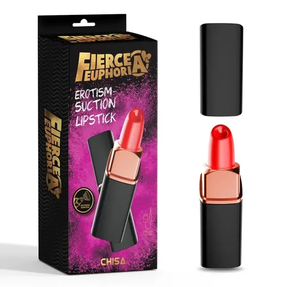 Вакуумный стимулятор клитора Chisa Fierce Euphoria Erotism в форме помады Sex Aura Киев