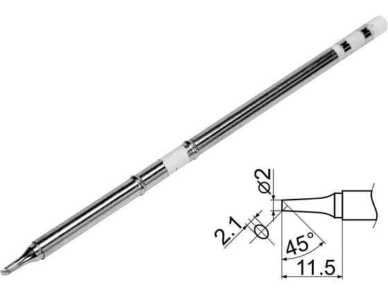 Наконечник для точкової пайки з вклад грілкою YATO заг. l= 150мм, наконеч 11,5х2,1х2 мм тип T12-BC2 Одеса