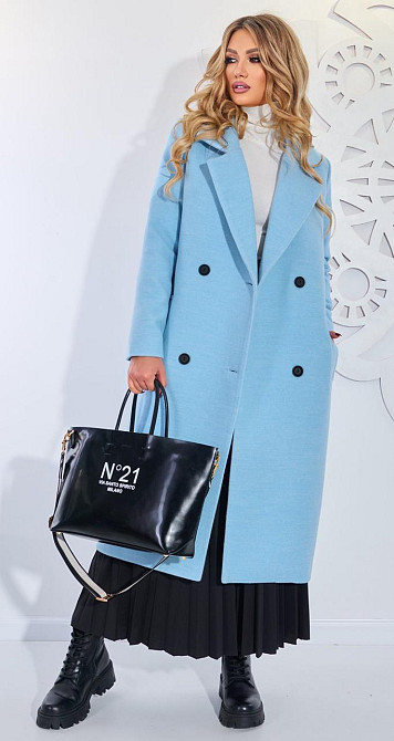 Стильне пальто в модному відтінку (44) Київ - фото 1