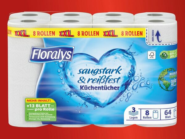 XXL Floralys Küchentücher Кухонные полотенца 8 шт 3-х шаровые Львов - изображение 1