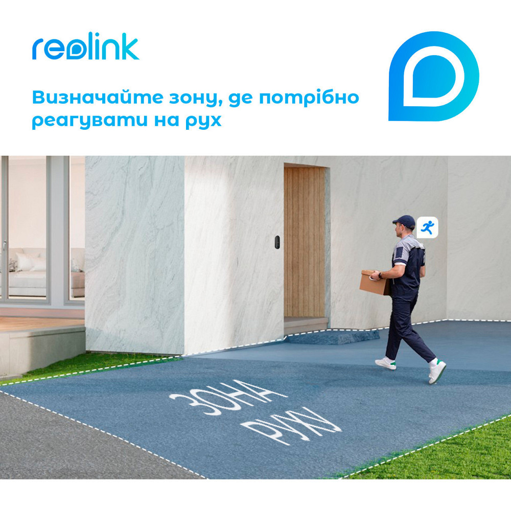 Відеодзвінок Reolink D340W (Video Doorbell Wi-Fi) ( Чорний ) Харків - фото 9