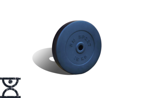 Диск композитний на 15 кг 31 мм Гантелі, гирі, штанги і диски з АВС покриттям Київ