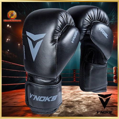 Рукавички боксерські для боксу та єдиноборств професійні оригінальні  V`Noks Primo Air 12 унцій чорні Київ - фото 1