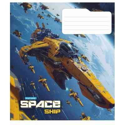 Зошит Школярик Space ship 48 аркушів лінія (048-3435L) Вінниця