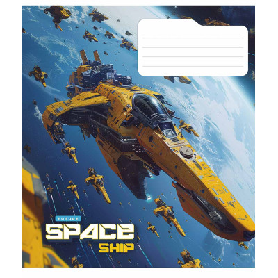 Тетрадь Школярик Space ship 48 листов линия (048-3435L) Винница - изображение 3
