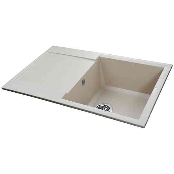 Гранітна мийка Globus Lux KOMO слонова кiстка 790х500 (000021040) Київ