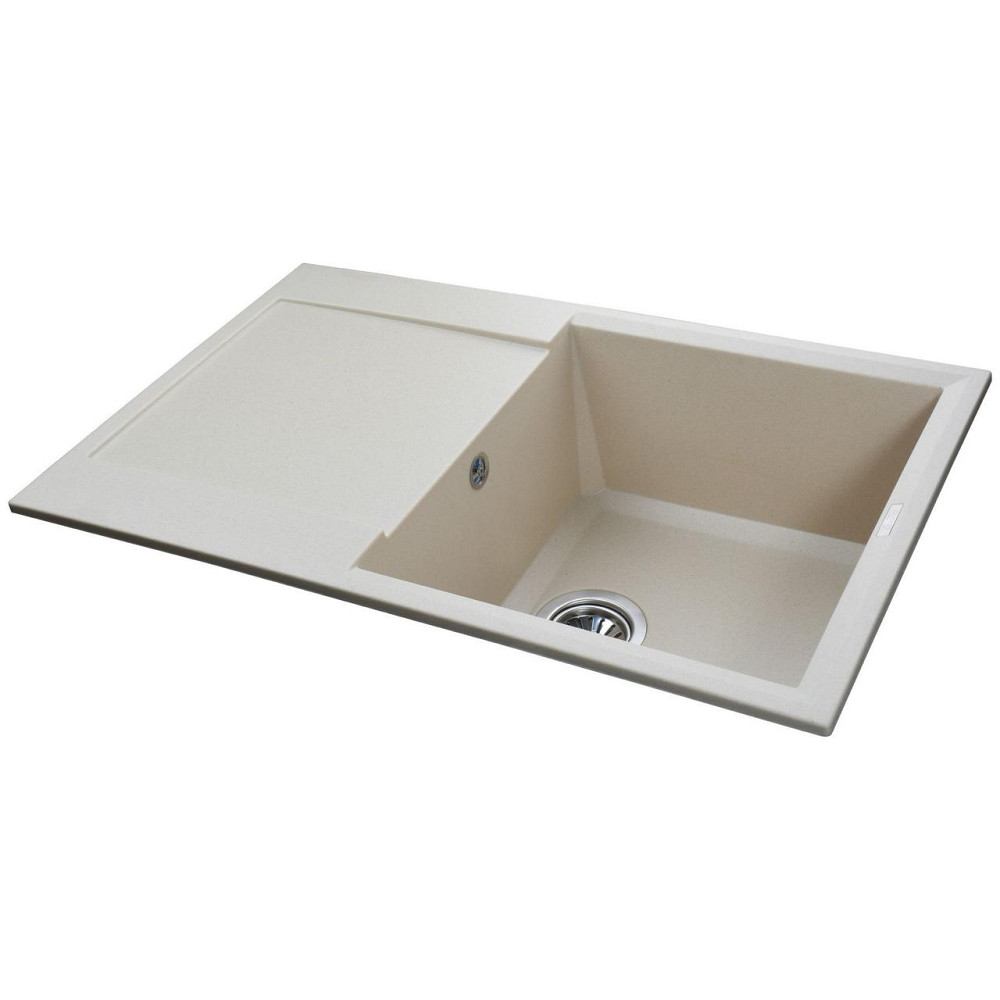 Гранитная мойка Globus Lux KOMO слоновая кость 790х500мм (000021040) Киев - изображение 2