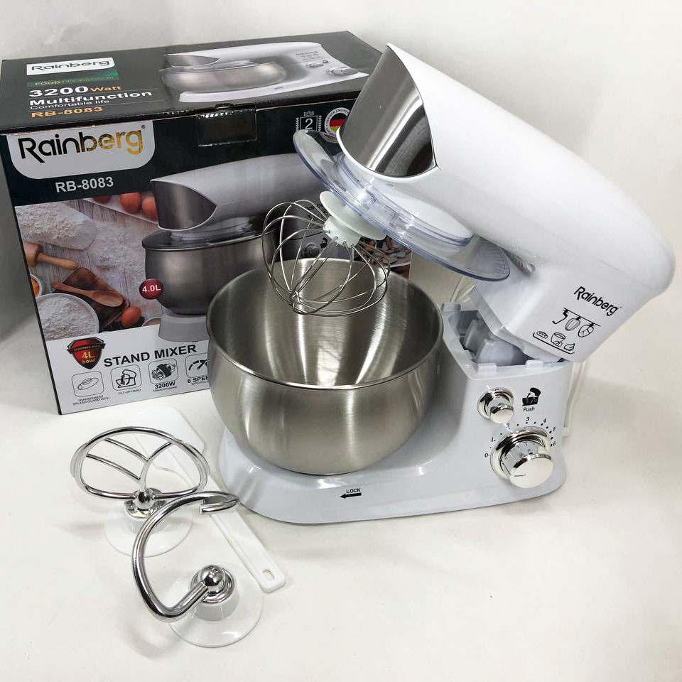 Тестомес для приготовления теста Rainberg RB-8083 3200 Вт, Бесшумный кухонный комбайн XZ-58 Львов - изображение 3
