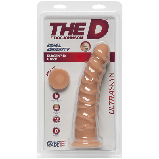 Фаллоимитатор Doc Johnson The D - Ragin D - 8 Inch Without Balls - ULTRASKYN, диаметр 5,1см Sex Aura Киев