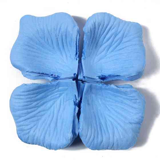 Пелюстки троянд штучні 100 штук 45 на 45 мм блакитний Київ