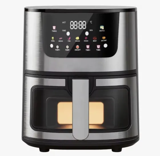 Воздушная безмасляная фритюрница, 4200ВТ, цифровой дисплей, 12.5 литров, таймер, сенсорное управление Одесса