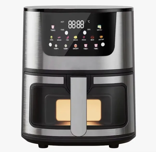 Воздушная безмасляная фритюрница, 4200ВТ, цифровой дисплей, 12.5 литров, таймер, сенсорное управление Одесса - изображение 2