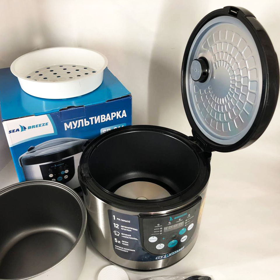 Хороша бюджетна мультиварка SeaBreeze, Побутова мультиварка пароварка 5 л CP-15 Івано-Франківськ - фото 6