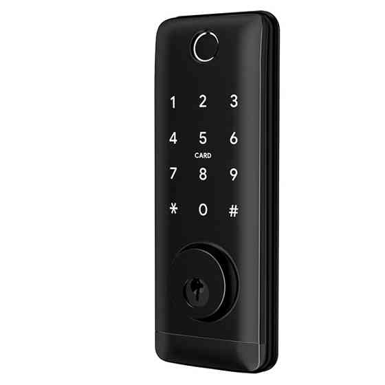 Розумний дверний біометричний замок SEVEN LOCK SL-7764BF black Київ