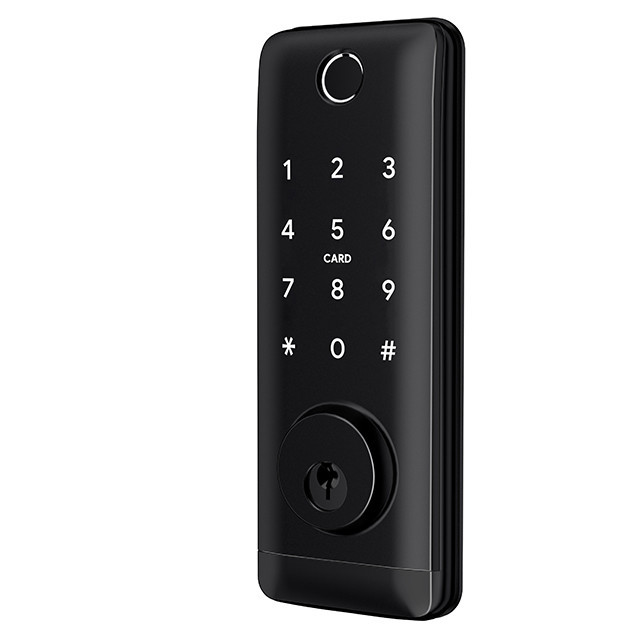 Умный дверной биометрический замок SEVEN LOCK SL-7764BF black Киев - изображение 2