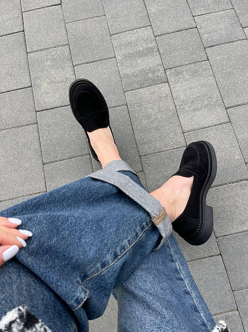 Zemira Туфлі жіночі ZEMIRA Астра/миндаль чорні (весна-осінь, замша натуральна) (5798) Коломия - фото 7