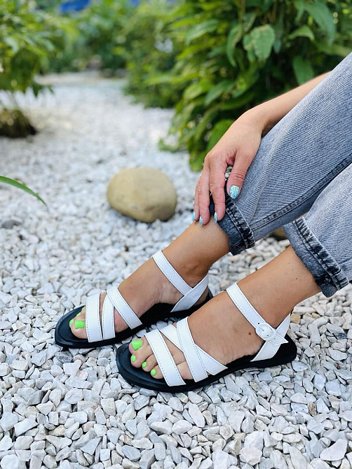 Rosta Босоніжки жіночі ROSTA 1044 білі (літо, шкіра натуральна) (5143) Коломия - фото 4