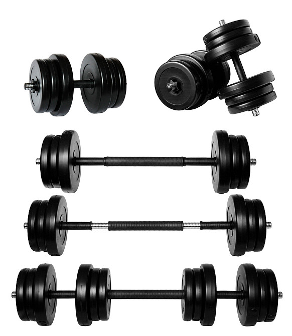 Комплект гантелей + соеденитель 32 кг (2 шт по 16 кг) штанга, гантели Киев - изображение 6