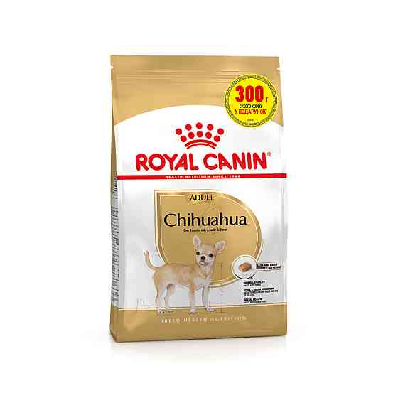 Корм для дорослих собак породи Чихуахуа ROYAL CANIN CHIHUAHUA ADULT 1.2 кг + 300 г у подарунок Київ
