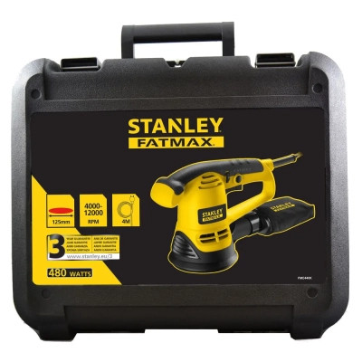 Шлифовальная машина Stanley FatMax, 480W, 4000-12000 об/мин, диск 125 мм, 3,9 кг, кейс (FME440K) Винница - изображение 3