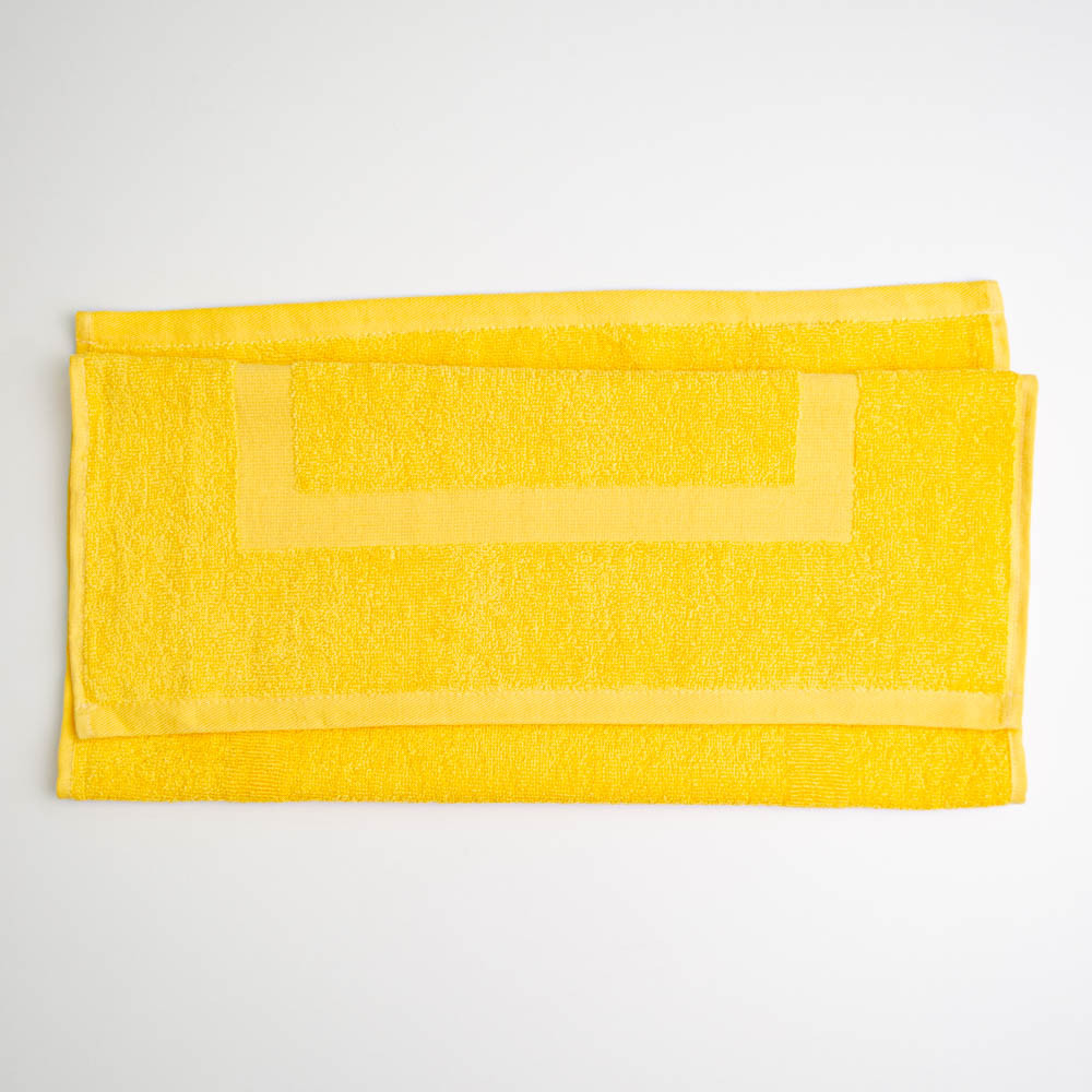 Махровое полотенце для ног с прямоугольником GM Textile 50х70см 380г/м2 (Желтый) Сумы - изображение 4