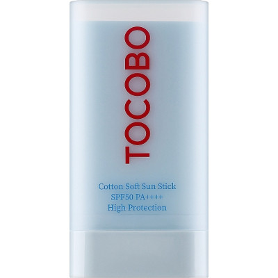 Средство от загара Tocobo Cotton Soft Sun Stick SPF50+ PA++++ 19 г (8809835060041) Винница - изображение 1