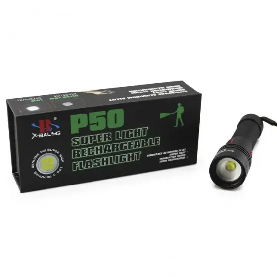 Фонарь ручной BL P02-P50 аккумуляторный LED влагостойкий USB зарядка X-Bailong мощный Одесса
