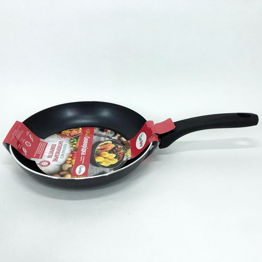 Сковорода качественная на плиту Con, Сковорода для приготовления пищи без масла, Долговечные сковородки TM-75 Львов - изображение 5