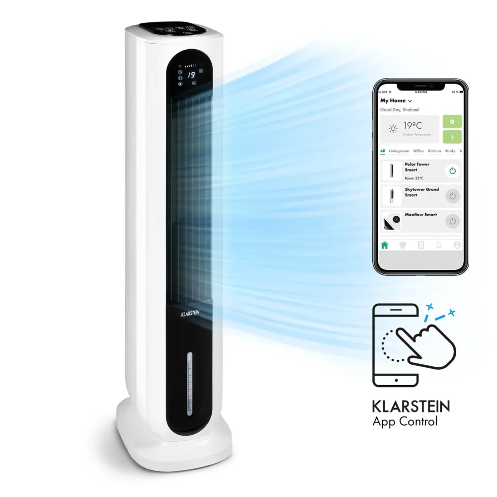 Б/У Мобільний кондиціонер-зволожувач Klarstein Polar Tower Smart 4 в 1 з Німеччини Дніпро - фото 1