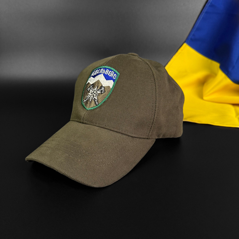 Бейсболка (кепка) Гірська піхота - Едельвейс (канвас) Хакі Запорожье - изображение 1