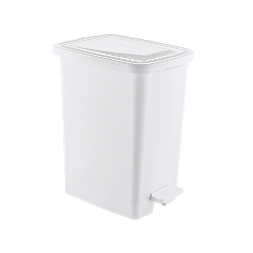 Відро для сміття 15л з педаллю з внутрішнім відром пластик білий SLIM ELIF Житомир