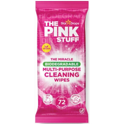 Салфетки для уборки The Pink Stuff Multi-Purpose Cleaning Wipes Влажные 72 шт. (5060033823965) Винница - изображение 1