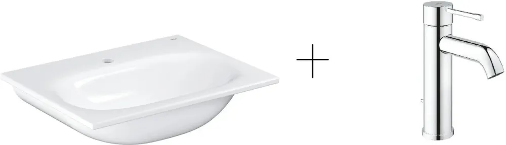 Раковина  Grohe Essence 60x46 + Bateria (3956800H+23589001) Київ - фото 1