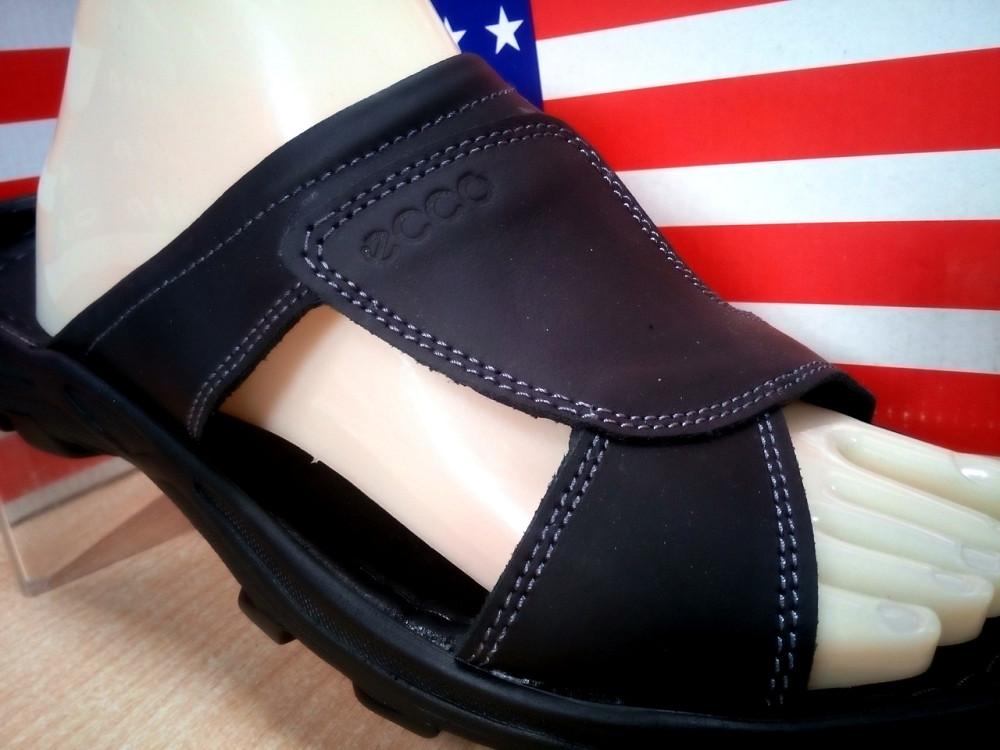 Мужские кожаные шлепки ,производство Польши.p.41(26.5см) Киев - изображение 4