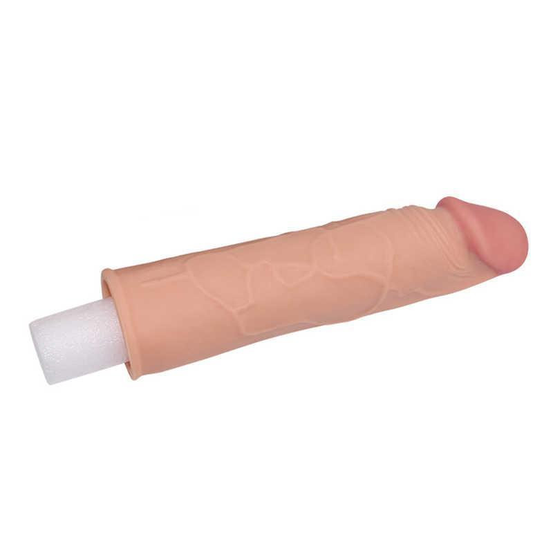 Насадка на член - Pleasure X-Tender Penis Sleeve Add 1" Flesh Sex Aura Київ - фото 3