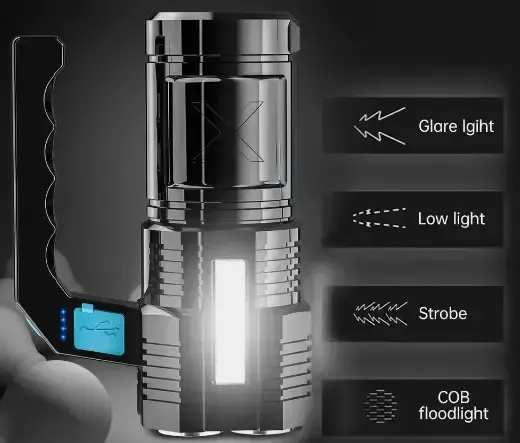 Фонарик Multi Fuction Portable Lamp водонепроницаемый. Светодиодный ручной фонарь с зарядкой от USB Коломия