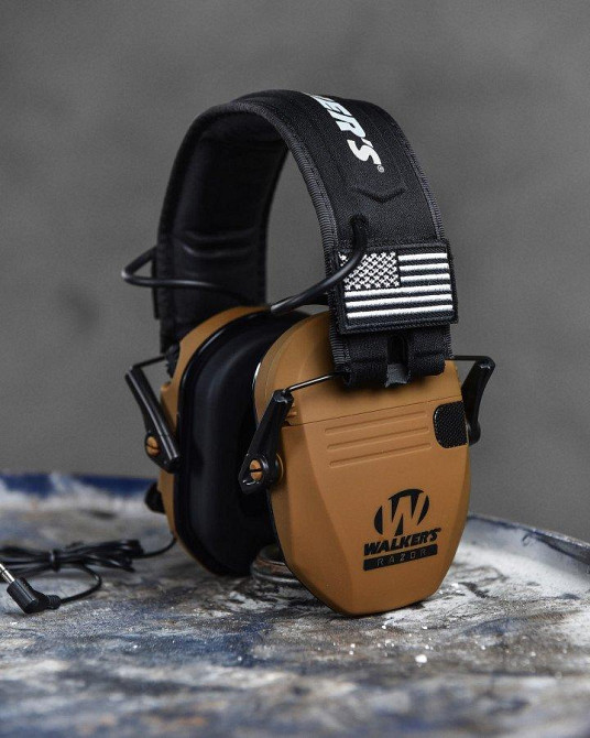 АКТИВНЫЕ ТАКТИЧЕСКИЕ ПРОТИВОШУМНЫЕ ЗАЩИТНЫЕ НАУШНИКИ ДЛЯ СТРЕЛЬБЫ SLIM SHOOTER coyot ВТ1124 Одесса - изображение 1