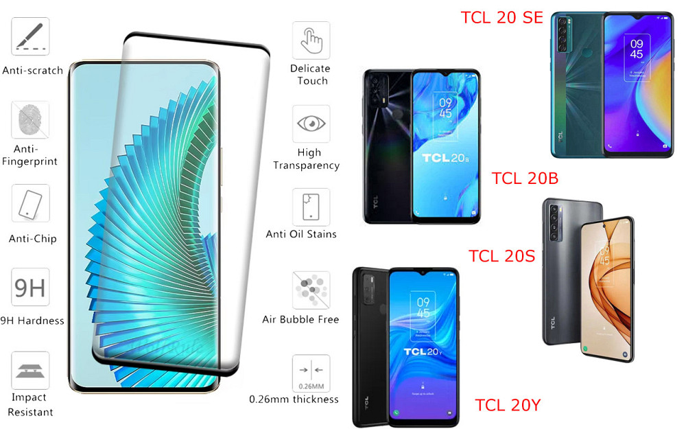 Захисне скло HyperGlass Pro для TCL 20 SE, TCL 20B, TCL 20S, TCL 20Y – максимальна чутливість та захист Київ - фото 2