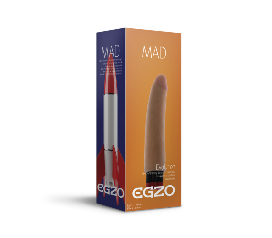Вібратор EGZO Ciberskin VNS002 ( 18 см х 3,5 см ) Sex Aura Київ
