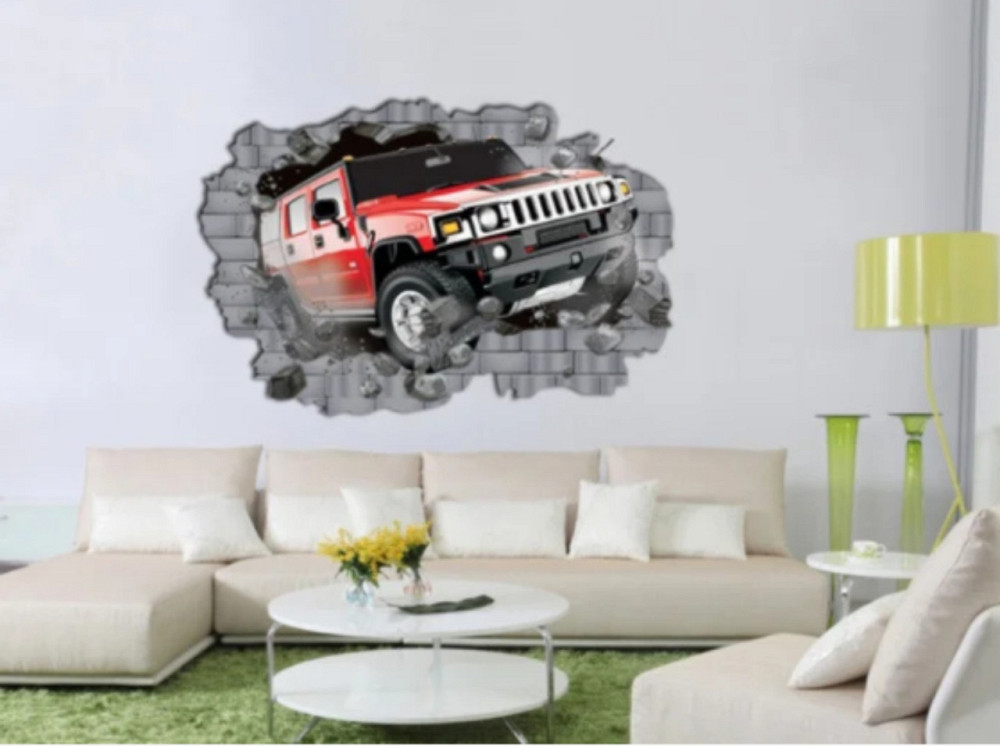 Интерьерная наклейка на стену Джип 3D Киев - изображение 4