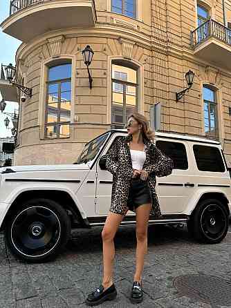 Жіноча леопардова оверсайз сорочка з джинсу Одеса