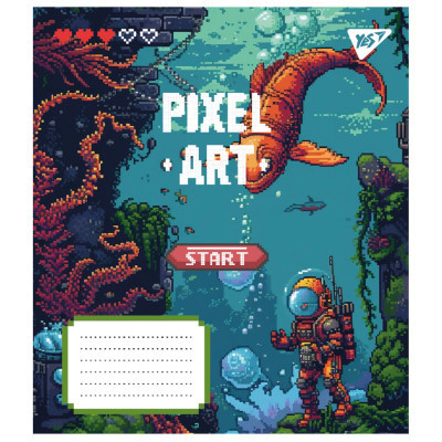 Зошит Yes Pixel art 12 аркушів лінія (767228) Вінниця - фото 6