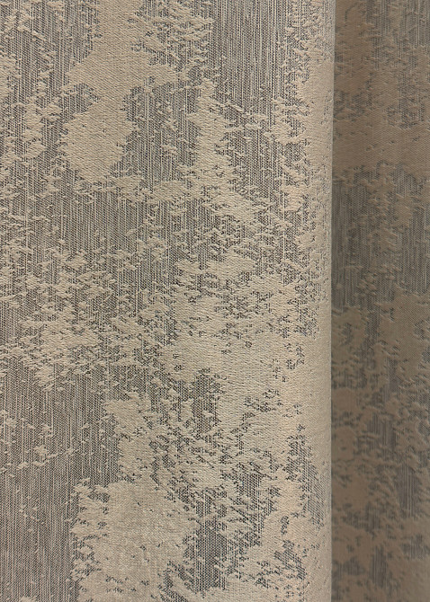 Комплект готових штор VR-Textil Жакард Sultan YL № 1208ш Бжево-сірий 100х270 см 2 шт (31-537) Київ - фото 8