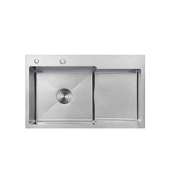 Кухонная мойка с нержавеющей стали Kroner KRP Gebürstet - 7848LHM (3/1 мм) Киев