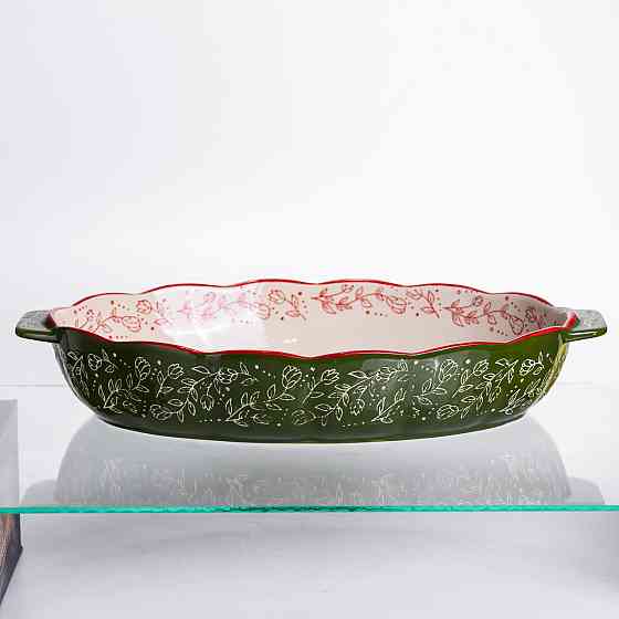 Yiwu Форма для запікання та сервірування Vintage Овальна з ручками HM04-14 Коломия