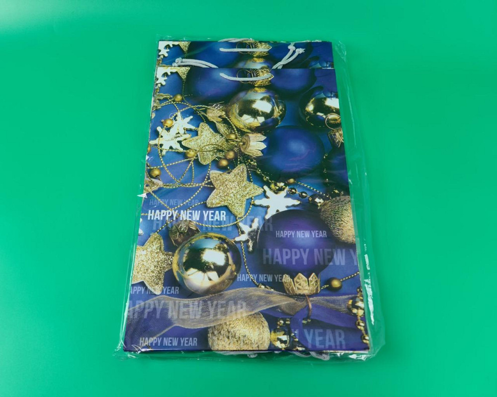 Новорічний,картонні пакети з ручками Гігант вертикальний 30х47х12-022 (12 шт) Харків - фото 4