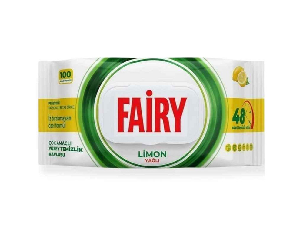 Салфетки влажные для уборки 100шт Lemon Yagli ТМ FAIRY Киев - изображение 1