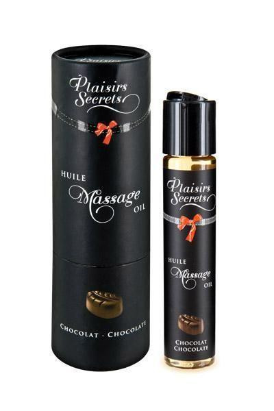 Массажное масло Plaisirs Secrets Chocolate (59 мл) с афродизиаками, съедобное, подарочная упаковка Sex Aura Киев - изображение 1