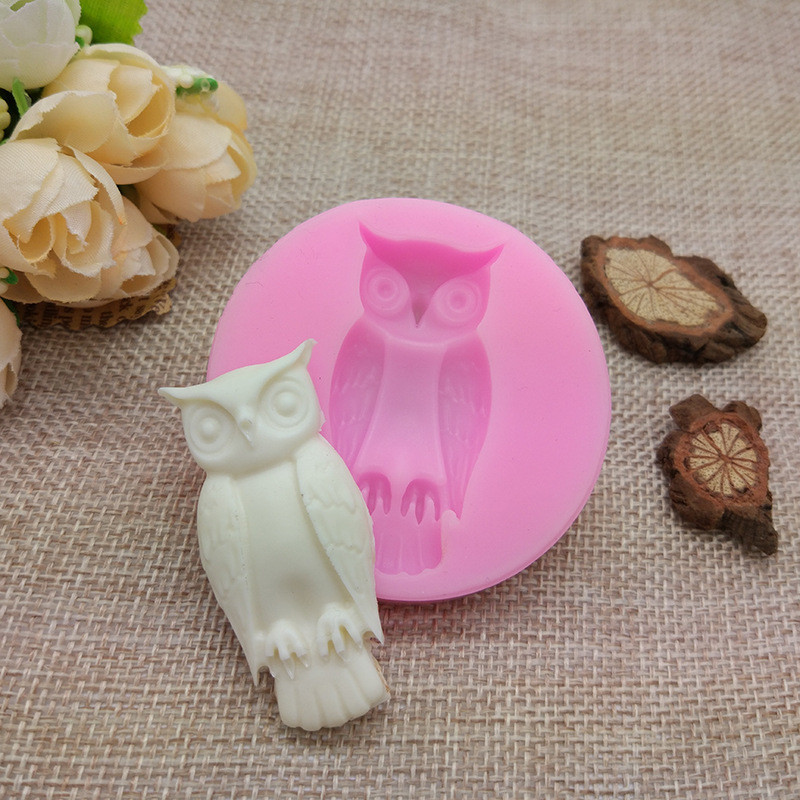 Молд силиконовый Сова 49 на 25 мм розовый Киев - изображение 5